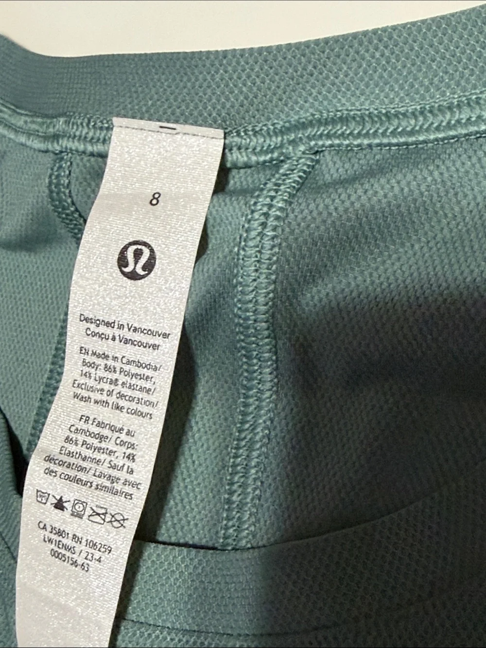 lululemon athletica Women's Teal-Blue Athletic Tank Top